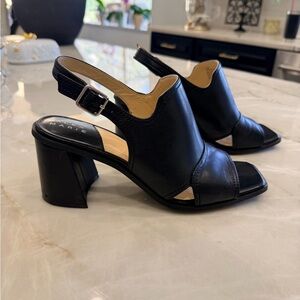 Alex Marie Black Slingback Heels